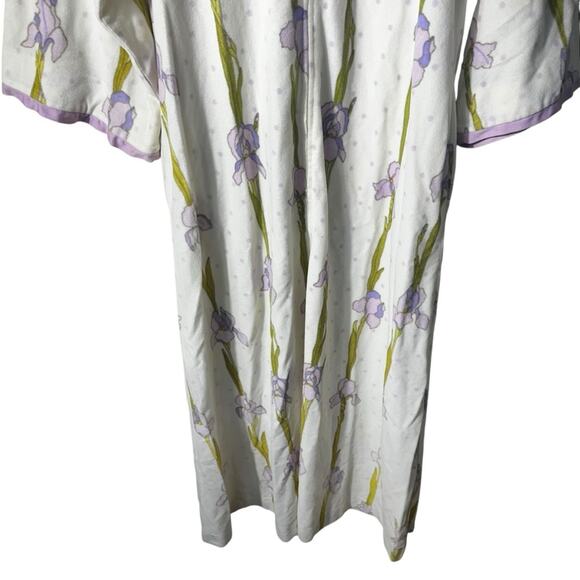 Christian Dior Vintage Iris Print House Dress Size Small - Picture 4 of 11